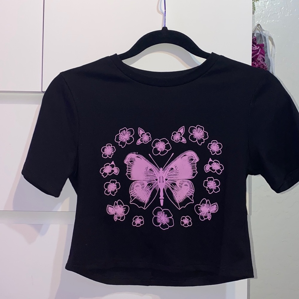 butterfly crop top
